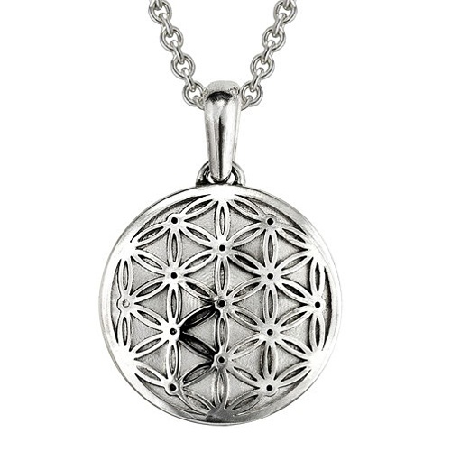 Flower Of Life Sterling Cremation Pendant
